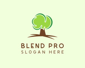 Green Eco Tree logo design