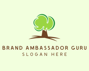 Green Eco Tree logo design