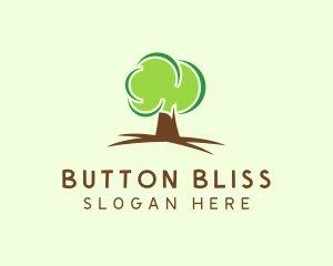 Green Eco Tree logo design