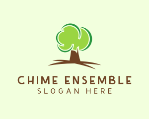 Green Eco Tree logo design