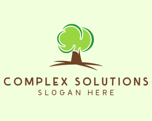 Green Eco Tree logo design