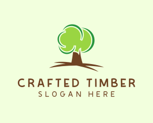 Green Eco Tree logo design