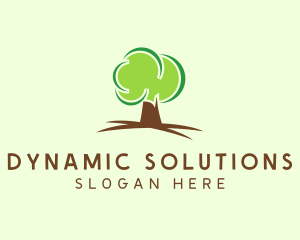 Green Eco Tree logo design