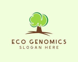 Green Eco Tree logo design