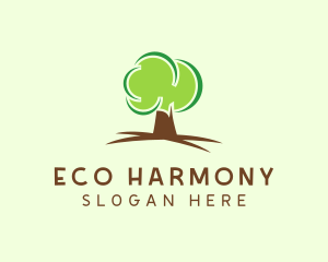 Green Eco Tree logo design