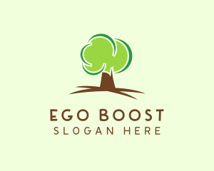 Green Eco Tree logo design