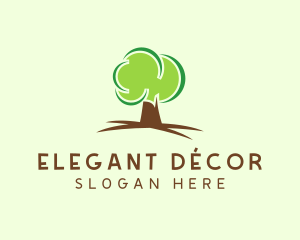 Green Eco Tree logo design