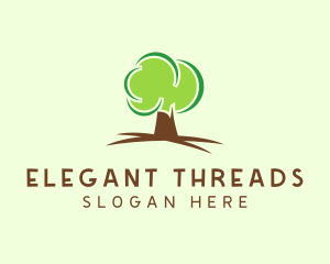 Green Eco Tree logo design