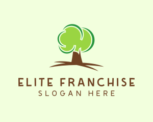 Green Eco Tree logo design