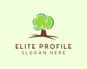 Green Eco Tree logo design