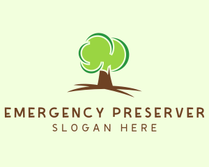 Green Eco Tree logo design