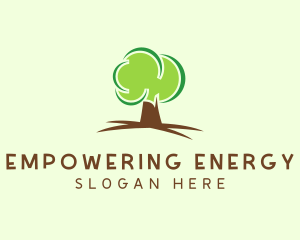 Green Eco Tree logo design