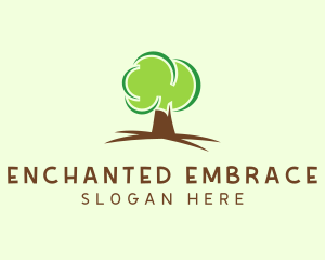 Green Eco Tree logo design