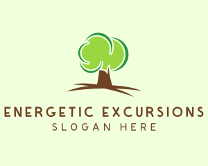 Green Eco Tree logo design