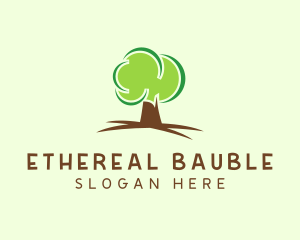 Green Eco Tree logo design