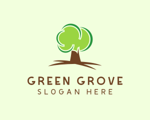 Green Eco Tree logo design