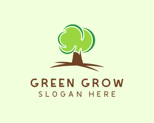 Green Eco Tree logo design