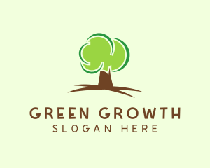 Green Eco Tree logo design