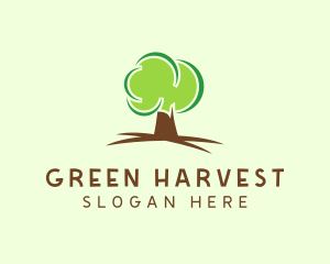 Green Eco Tree logo design