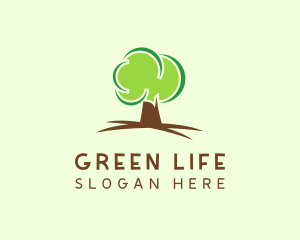 Green Eco Tree logo design