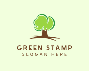 Green Eco Tree logo design