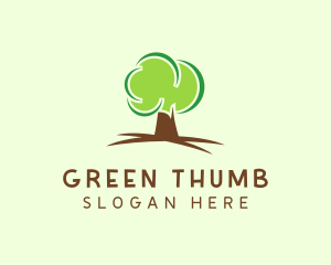 Green Eco Tree logo design