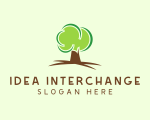 Green Eco Tree logo design