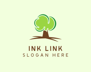 Green Eco Tree logo design