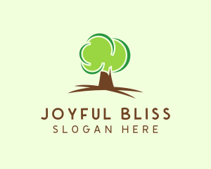 Green Eco Tree logo design