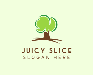 Green Eco Tree logo design