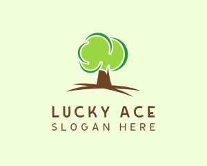 Green Eco Tree logo design