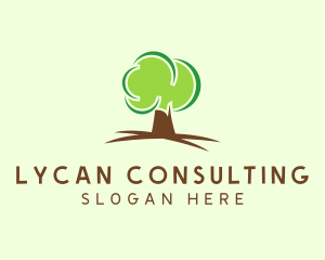 Green Eco Tree logo design