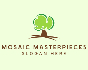 Green Eco Tree logo design