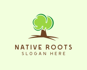 Green Eco Tree logo design