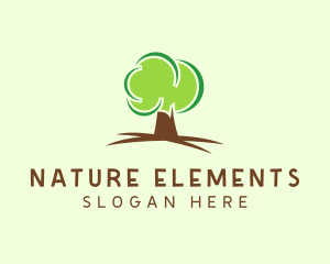 Green Eco Tree logo design