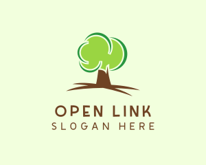 Green Eco Tree logo design