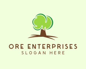 Green Eco Tree logo design