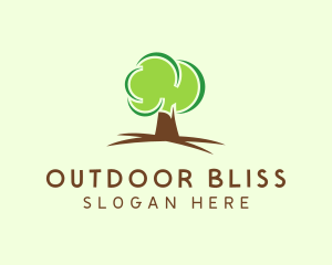 Green Eco Tree logo design