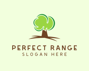 Green Eco Tree logo design