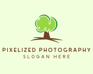 Green Eco Tree logo design