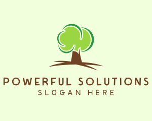 Green Eco Tree logo design