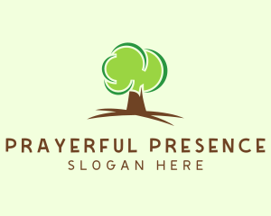 Green Eco Tree logo design