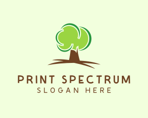 Green Eco Tree logo design