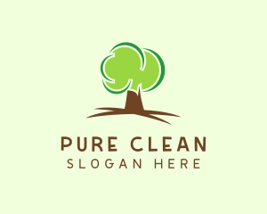 Green Eco Tree logo design