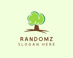 Green Eco Tree logo design