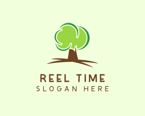 Green Eco Tree logo design