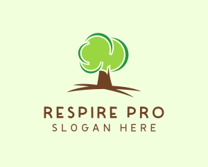 Green Eco Tree logo design