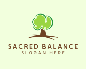 Green Eco Tree logo design