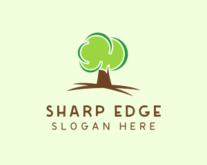 Green Eco Tree logo design