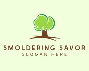 Green Eco Tree logo design